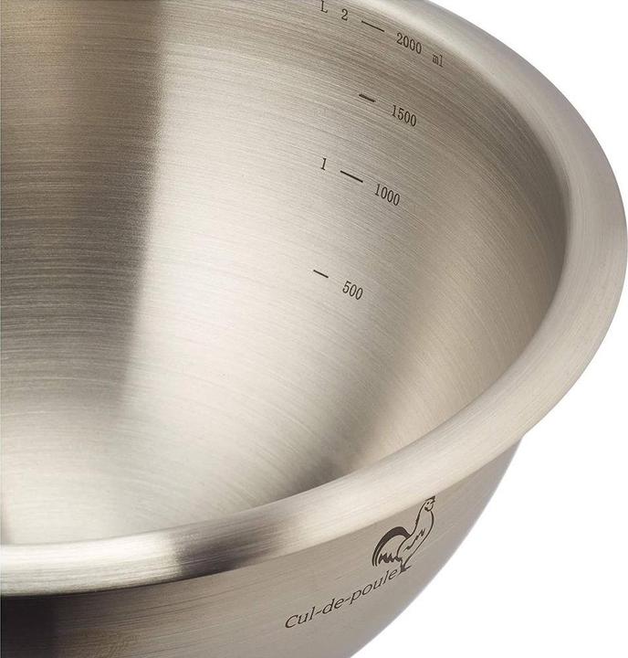 Actual product image de Buyer Round impact bowl Ø 20cm, silicone-coated bottom (20 cm, 2.10 l, 1 x)