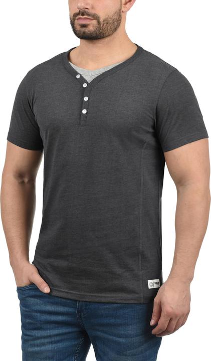Image du produit Solid Dorian T-shirt À Manches Courtes Pour Homme Avec Col Grandad (L)