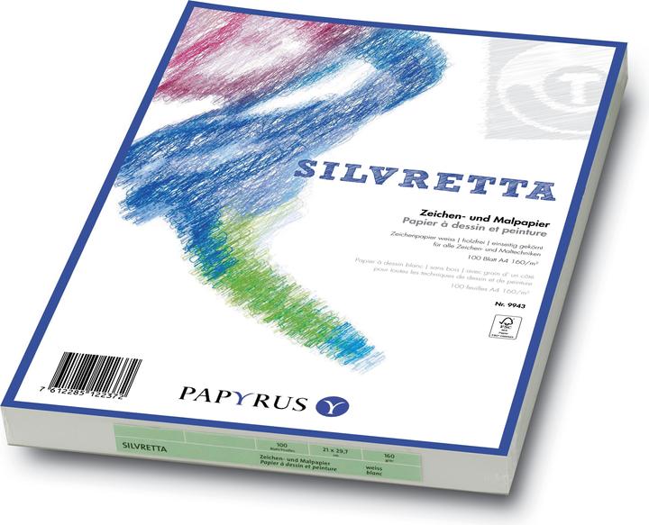 Actual product image Papyrus SILVRETTA - Drawing and painting papers (A3, Plain)