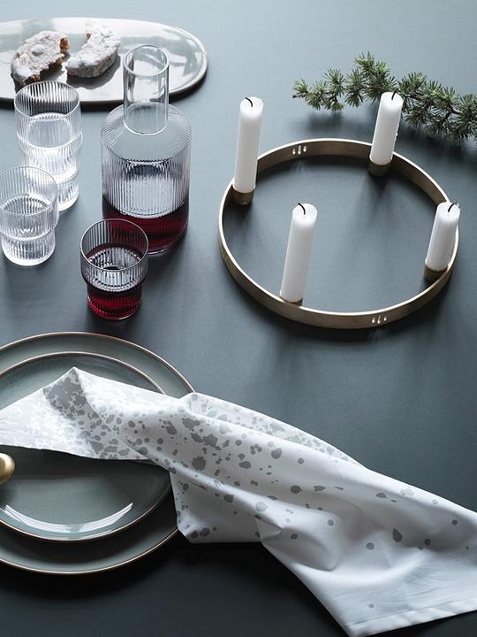 Actual product image Ferm Living Candle Holder Circle (Ø 25 x 2 cm)