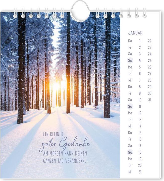 Image du produit Postkartenkalender 2026 Lichtblicke (16 x 17 cm, Couverture rigide, Allemand)