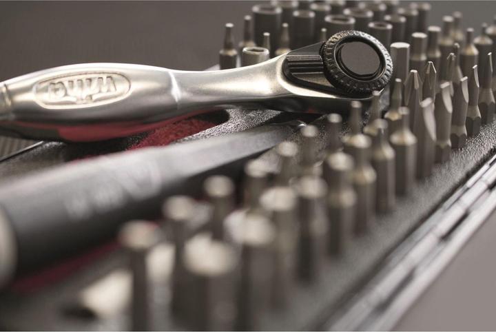 Actual product image Wiha Micro bit set 65 pcs. incl. storage box Precision mechanics screwdriver set Bit holder (4 mm)
