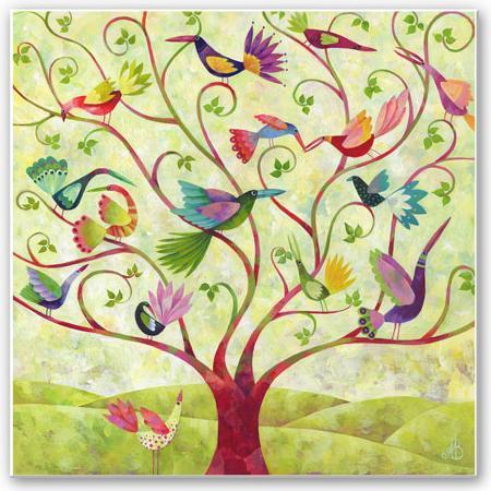 Produktbild Trenddeko Blanz - Exotische Vögel (30 x 30 cm)