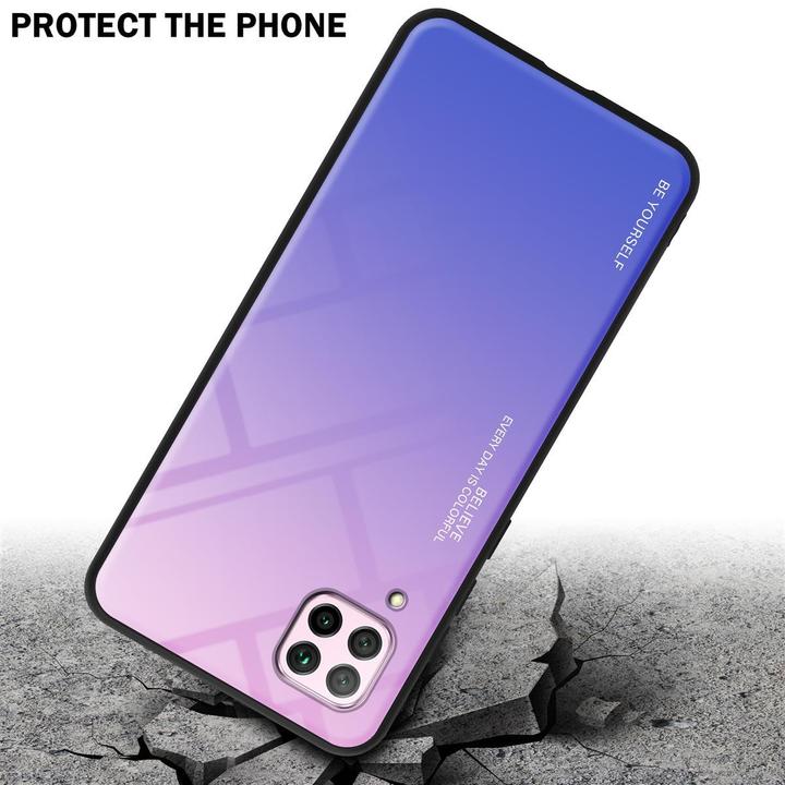 Actual product image Cadorabo TPU 2 colors glass cover (Huawei Nova 7i, Huawei P40 Lite)