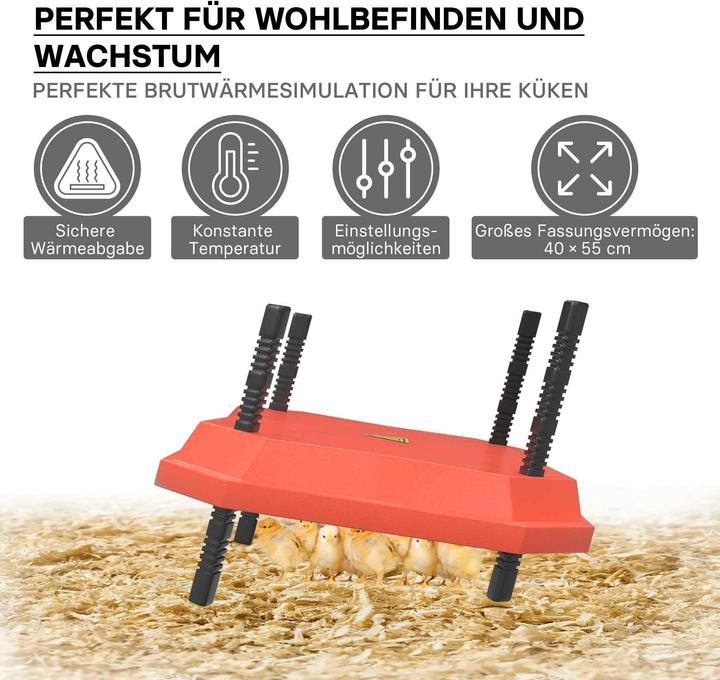 Produktbild Fudajo 40x55cm Küken-Wärmeplatte Temperaturregler 50W Heizplatte Kükenaufzucht (50 W)