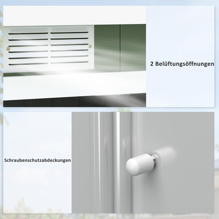 Immagine prodotto Outsunny Capanno degli attrezzi con porta scorrevole
