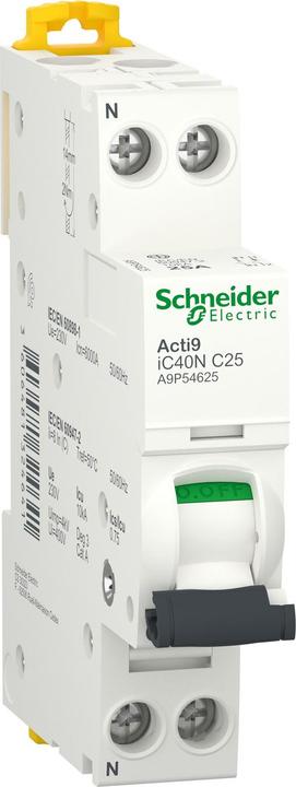 Schneider Electric Acti9 iC40N miniature circuit-breaker-1P+N- A9P54625