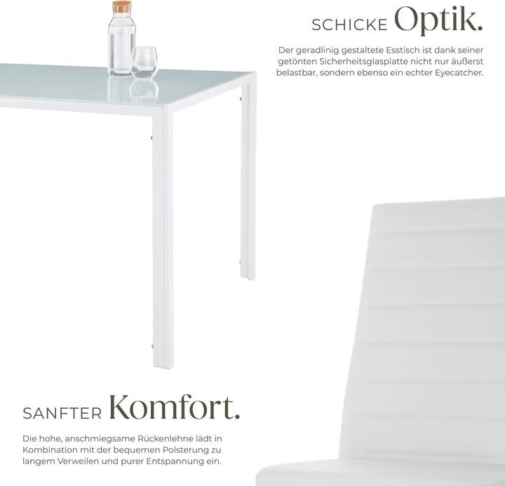 Immagine prodotto tectake Essgruppe Berlin (120 x 70 x 75 cm)