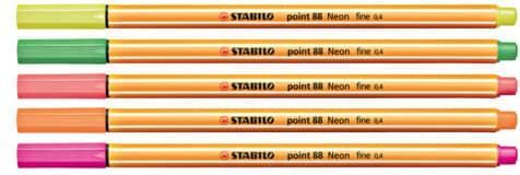 Actual product image STABILO point 88 Fineliner (Neon yellow, 1 x)