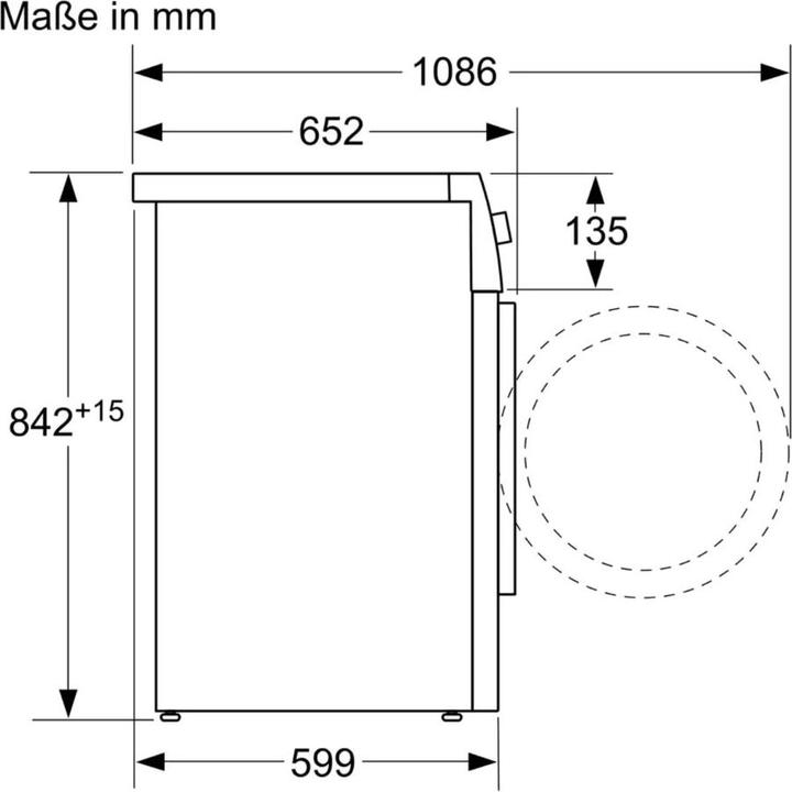 Actual product image Bosch Hausgeräte WTW875W0 (8 kg, Right)