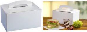 Actual product image Papstar Lunch box, square with handle (20 x)