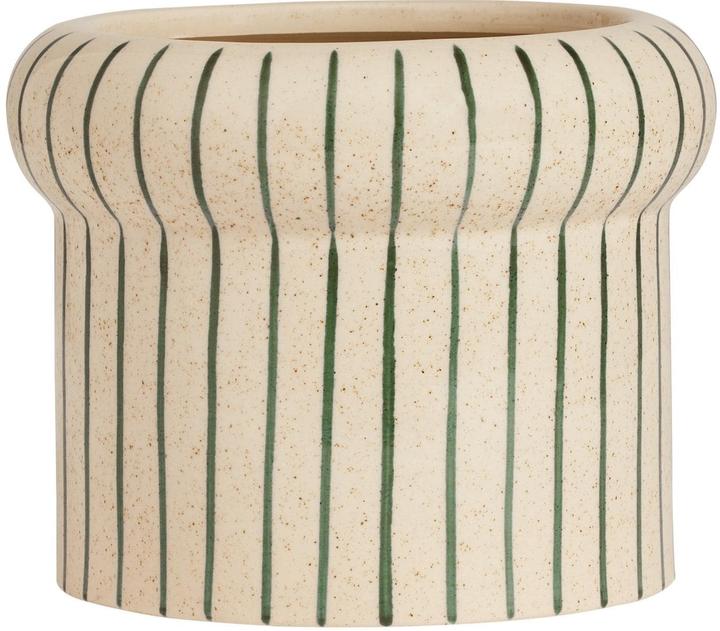 Produktbild Oyoy Vase Aki klein 13 cm, Alt Weiss/Dunkelgrün (1 x, 16 x 18 x 19 cm, 5.47 l)
