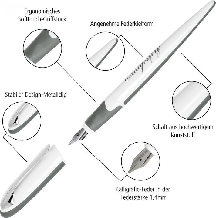 Produktbild Online BESTWRITER AIR Füllhalter Set (White, 3 x)