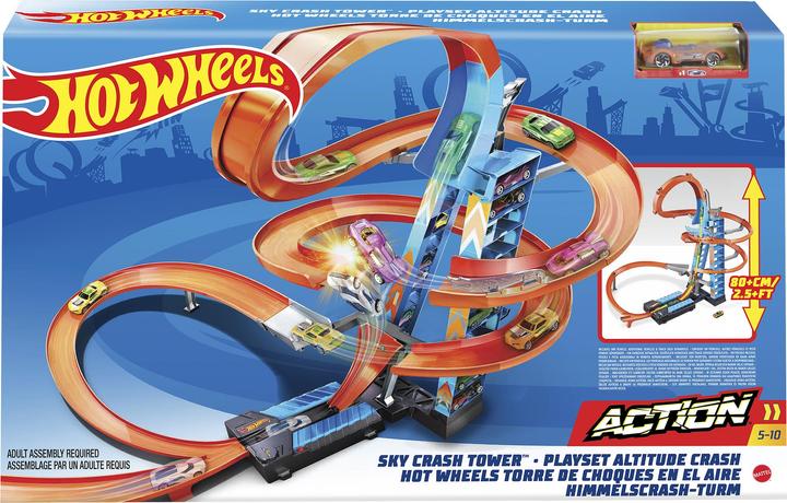 Actual product image Hot Wheels Sky Crash Tower
