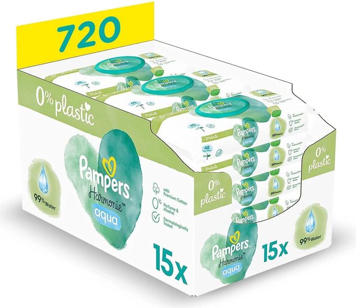 Produktbild Pampers Harmonie Aqua (720 Stück)