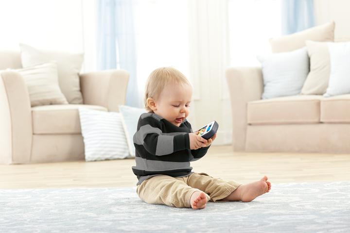 Actual product image Fisher-Price Learning fun smartphone music learning toy for babies, grey, German version (German)