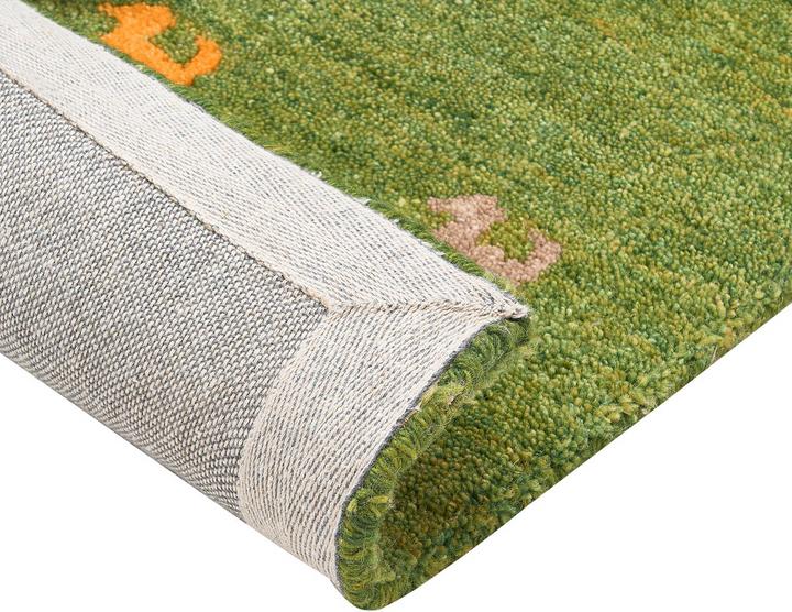Produktbild Beliani Teppich Wolle grün 160 x 230 cm Tiermuster Hochflor YULAFI (160 x 230 cm)