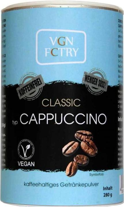 Vgn Fctry Instant Cappuccino Classic WENIGER SÜSS! KOFFEINFREI (280 g)