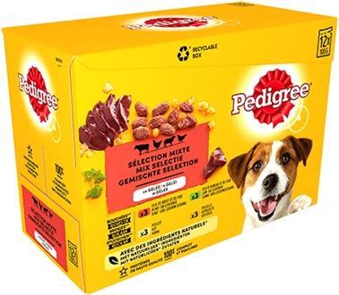 Pedigree multipack maaltijdzakjes favourites in gelei (Adult, 12 Stk., 1250 g)