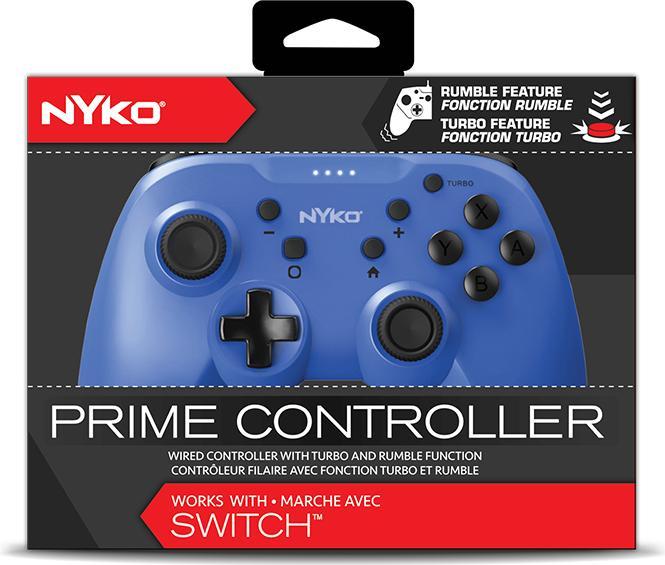 Actual product image Nyko Prime Wired Controller - Blue For Switch (Switch)