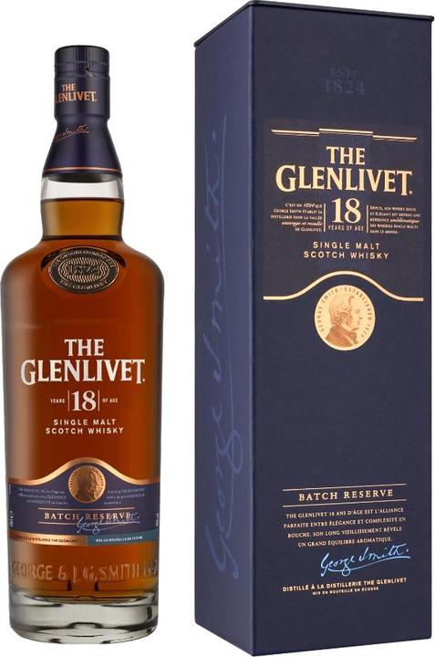 Produktbild The Glenlivet 18 Years + GB (1 x 70 cl)